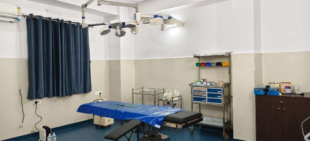 Medical equipment at Kiran Uro Gynae Hospital